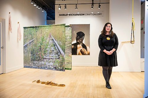 MIKAELA MACKENZIE / WINNIPEG FREE PRESS

Franchesca Hebert-Spence, curator, poses for a portrait in the beadwork exhibit May the land remember you as you walk upon its surface at C2 Centre for Craft in Winnipeg on Tuesday, Feb. 4, 2020. For Declan Schroeder story.
Winnipeg Free Press 2019.