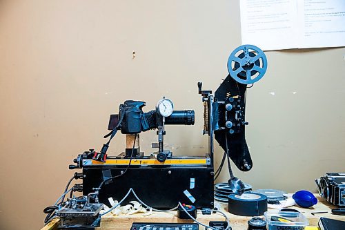 MIKAELA MACKENZIE / WINNIPEG FREE PRESS

A camera setup to digitize films at the Winnipeg Film Group space in Winnipeg on Tuesday, Feb. 4, 2020. For Declan Schroeder story.
Winnipeg Free Press 2019.