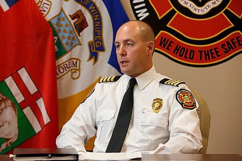 MIKE DEAL / WINNIPEG FREE PRESS
Winnipeg Fire Paramedic Service Deputy Chief of Operations Christian Schmidt during an interview at the WFPS Offices at 185 King Street.
200205 - Wednesday, February 05, 2020.