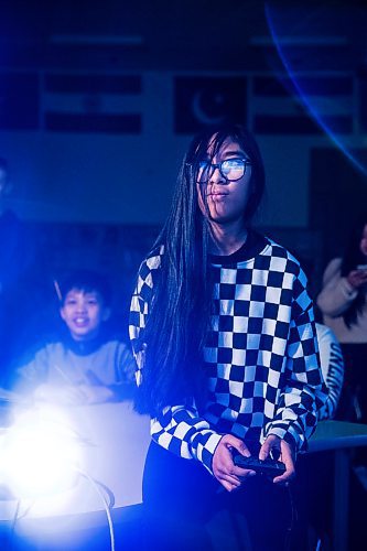 MIKAELA MACKENZIE / WINNIPEG FREE PRESS

Grade seven student Gabby Asistin plays a video game at Archwood School before an e-sports match at the school in Winnipeg on Wednesday, Feb. 5, 2020. For Ben Waldman story.
Winnipeg Free Press 2019.