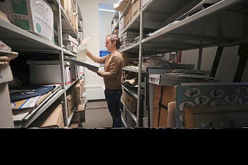 RUTH BONNEVILLE  /  WINNIPEG FREE PRESS 

FAITH - Religious archives story for 49.8

STORY INFO: At the Jewish Heritage Centre, executive director Belle Jarniewski also struggles to find space for the many items in the collectionmore than 70,000 photos, 1,300 sound and moving image recordings, 1,000 textual records, 200 bound volumes of newspapers, and over 4,000 artefacts."
They have hired a part-time archivist to handle all the new incoming documents and archive existing files that are needing it but even though he has been working for 4 years still has a room full of new documents that he hasn't been able to tackle yet.  

See story by John Longhurst

Feb 5th, 2020
