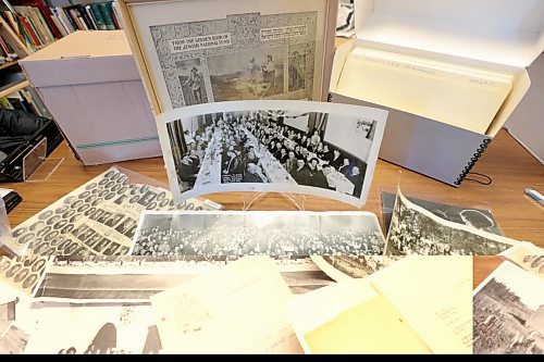 RUTH BONNEVILLE  /  WINNIPEG FREE PRESS 

FAITH - Religious archives story for 49.8

Sample of Photos and documents are archived at the Jewish Heritage Centre. 

STORY INFO: At the Jewish Heritage Centre, executive director Belle Jarniewski also struggles to find space for the many items in the collectionmore than 70,000 photos, 1,300 sound and moving image recordings, 1,000 textual records, 200 bound volumes of newspapers, and over 4,000 artefacts."
They have hired a part-time archivist (Andrew Morrison) to handle all the new incoming documents but it's not enough to keep up.


See story by John Longhurst

Feb 5th, 2020
