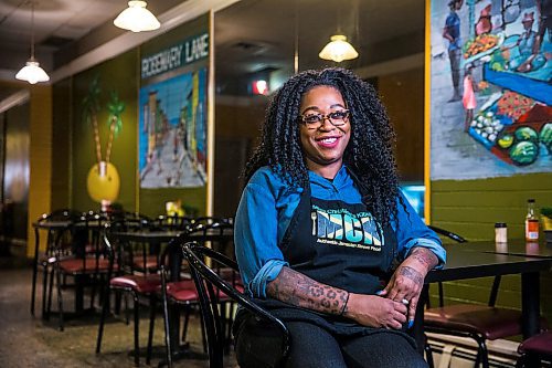 MIKAELA MACKENZIE / WINNIPEG FREE PRESS

Christine Pattison, owner of Christines Kitchen, poses for a portrait in her authentic Jamaican restaurant in Winnipeg on Tuesday, Feb. 11, 2020. For Eva Wasney story.
Winnipeg Free Press 2019.