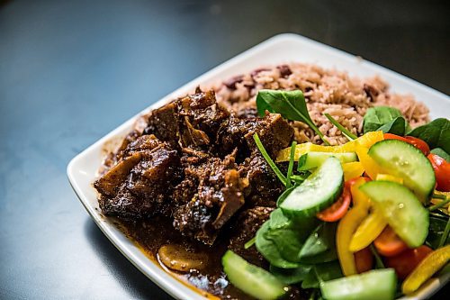 MIKAELA MACKENZIE / WINNIPEG FREE PRESS

Oxtail with rice and peas at Christines Kitchen in Winnipeg on Tuesday, Feb. 11, 2020. For Eva Wasney story.
Winnipeg Free Press 2019.