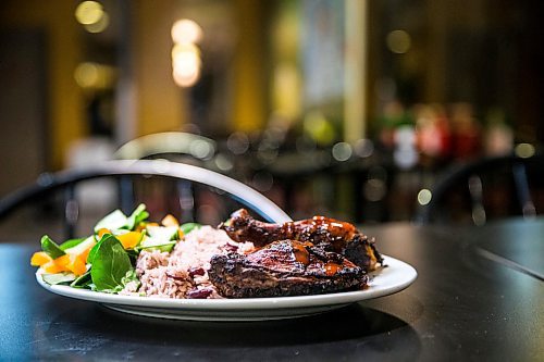 MIKAELA MACKENZIE / WINNIPEG FREE PRESS

Jerk chicken with rice and peas at Christines Kitchen in Winnipeg on Tuesday, Feb. 11, 2020. For Eva Wasney story.
Winnipeg Free Press 2019.