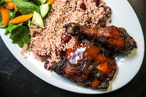 MIKAELA MACKENZIE / WINNIPEG FREE PRESS

Jerk chicken with rice and peas at Christines Kitchen in Winnipeg on Tuesday, Feb. 11, 2020. For Eva Wasney story.
Winnipeg Free Press 2019.