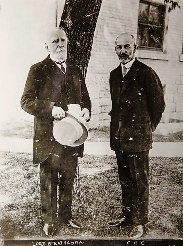 HBC Archives
58-143
Between 1905-1010
(from left) Donald A. Smith (Lord Strathcona) and C. C. Chipman