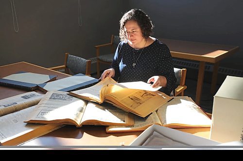 RUTH BONNEVILLE  /  WINNIPEG FREE PRESS 

FAITH - Archdiocese archives, Religious archives...part II

TYYNE PETROWSKI, Director of Archives Archdiocese of Winnipeg, looks through bound historic newspapers Thursday.


See John Longhurst story. 


Feb 7th,, 2020
