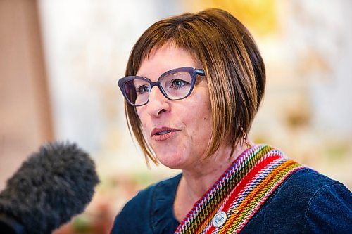 MIKAELA MACKENZIE / WINNIPEG FREE PRESS

Monique LaCoste, co-chair of the Manitoba 150 Host Committee, speaks at the Saint-Boniface Museum in Winnipeg on Tuesday, Feb. 11, 2020. For Carol Sanders story.
Winnipeg Free Press 2019.