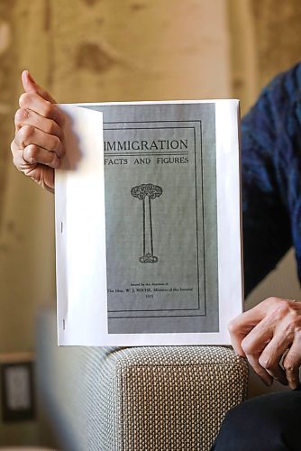 RUTH BONNEVILLE  /  WINNIPEG FREE PRESS 

Local - Immigration story 

Photo of Robert Vineberg with immigration data from book published in 2013  -    Immigration Facts and Figures. Hon. W. J. Roche, Minister.    

Vineberg is chairman of trustees of The Canadian Museum for Immigration at Pier 21 in Halifax, retired regional director of immigration for federal government and a historian and author who has documents showing immigration to MB hit a record 57,651 in 1929 - three times higher than 2019s 18,905 Province just announced that we had the highest level in Manitobas 150-year history. 
 

See Carol Sander's story. 

Feb 13th,, 2020

