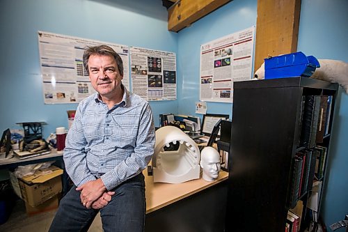 MIKAELA MACKENZIE / WINNIPEG FREE PRESS

James Schellenberg, founder and CEO of Cubresa, poses for a portrait with the BrainPET in Winnipeg on Friday, Feb. 14, 2020. For Martin Cash story.
Winnipeg Free Press 2019.