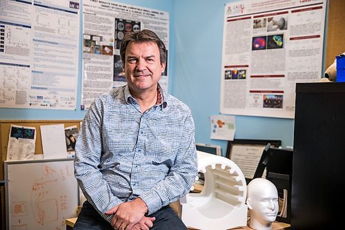 MIKAELA MACKENZIE / WINNIPEG FREE PRESS

James Schellenberg, founder and CEO of Cubresa, poses for a portrait with the BrainPET in Winnipeg on Friday, Feb. 14, 2020. For Martin Cash story.
Winnipeg Free Press 2019.