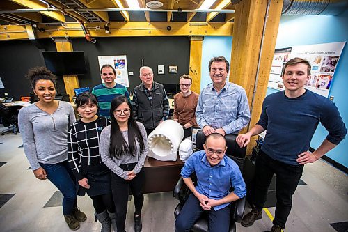 MIKAELA MACKENZIE / WINNIPEG FREE PRESS

James Schellenberg, founder and CEO of Cubresa, poses with his team and the BrainPET in Winnipeg on Friday, Feb. 14, 2020. For Martin Cash story.
Winnipeg Free Press 2019.