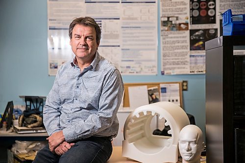 MIKAELA MACKENZIE / WINNIPEG FREE PRESS

James Schellenberg, founder and CEO of Cubresa, poses for a portrait with the BrainPET in Winnipeg on Friday, Feb. 14, 2020. For Martin Cash story.
Winnipeg Free Press 2019.