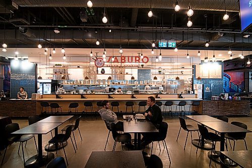 Mike Sudoma / Winnipeg Free Press
The front exterior of Saburo restaurant inside of Hargave Market Sunday afternoon
February 16, 2020