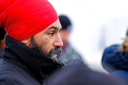 Daniel Crump / Winnipeg Free Press. NDP Leader Jagmeet Singh at the Festival du Voyageur on Louis Riel Day. February 17, 2020.