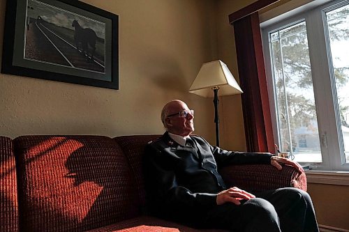 Daniel Crump / Winnipeg Free Press. Ray Harris, 79, sits for portraits in his home. Retired from ministry since 2006, he is glad to live in a diverse and multi-faith country. February 17, 2020.