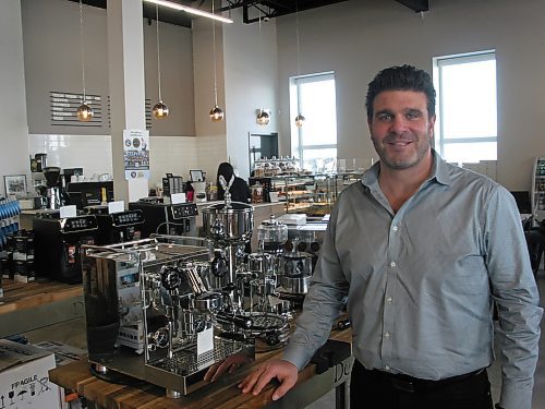Canstar Community News Feb. 11, 2020 - Marco De Luca is shown in front of the cafe in the retail section of De Luca's location at South Landing Drive in the RM of Macdonald. (ANDREA GEARY/CANSTAR COMMUNITY NEWS)