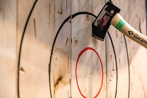 MIKAELA MACKENZIE / WINNIPEG FREE PRESS

The axe throwing at The Rec Room entertainment centre in Winnipeg on Wednesday, Feb. 19, 2020. For Randall/Erin/Frances story.
Winnipeg Free Press 2019.