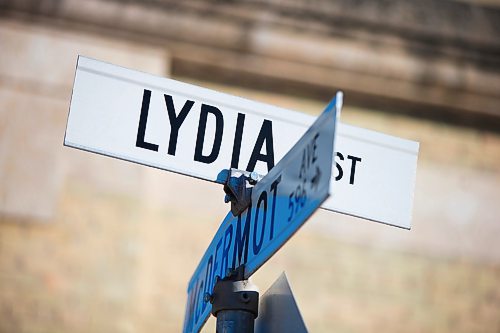 MIKAELA MACKENZIE / WINNIPEG FREE PRESS

Lydia Street, which is featured in Lee Ranaldo and Raül Refree's collaborative album, Names of North End Women, at McDermot Avenue in Winnipeg on Wednesday, Feb. 19, 2020. For Jen story.
Winnipeg Free Press 2019.