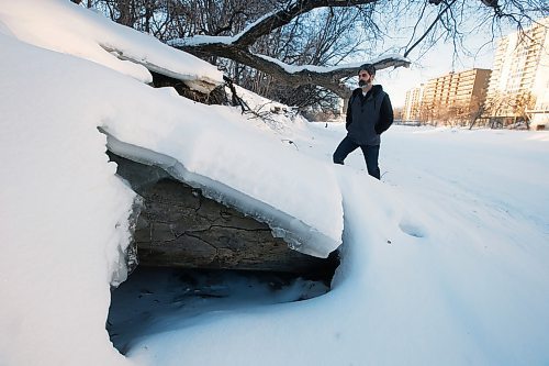 JOHN WOODS / WINNIPEG FREE PRESS
Ash Raichura is photographed with some of his favourite trees on his Assiniboine River property in Winnipeg Wednesday, February 19, 2020. 

Reporter: Gordon