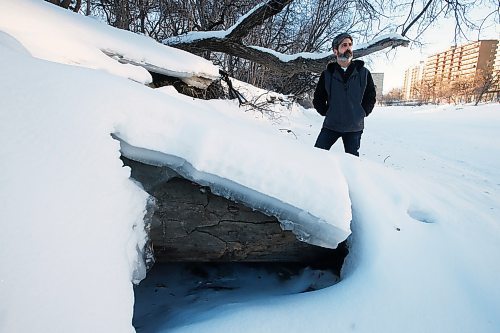 JOHN WOODS / WINNIPEG FREE PRESS
Ash Raichura is photographed with some of his favourite trees on his Assiniboine River property in Winnipeg Wednesday, February 19, 2020. 

Reporter: Gordon