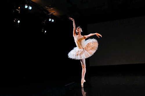 Daniel Crump / Winnipeg Free Press. Royal Winnipeg Ballet  Soloist Chenxin Liu performs as Odette  from Swan Lake at the RWB 81st season launch. February 19, 2020.