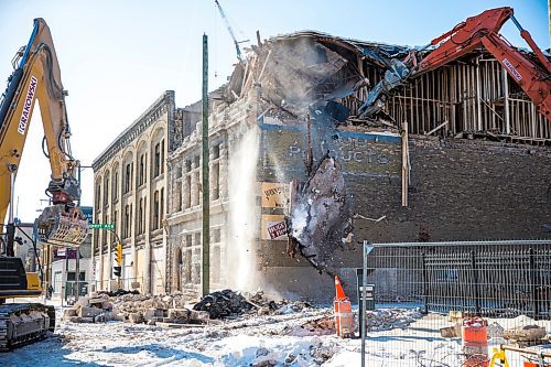 MIKAELA MACKENZIE / WINNIPEG FREE PRESS

Crews demolish the 110-year-old Thomas Scott Memorial Orange Hall at 216 Princess St. in Winnipeg on Thursday, Feb. 20, 2020. Standup.
Winnipeg Free Press 2019.