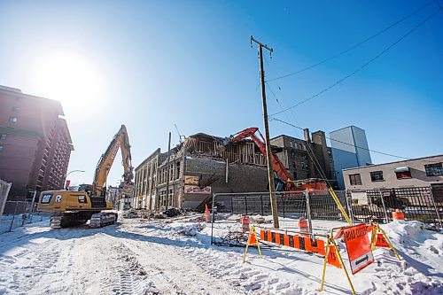 MIKAELA MACKENZIE / WINNIPEG FREE PRESS

Crews demolish the 110-year-old Thomas Scott Memorial Orange Hall at 216 Princess St. in Winnipeg on Thursday, Feb. 20, 2020. Standup.
Winnipeg Free Press 2019.