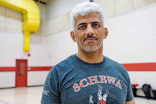 Daniel Crump / Winnipeg Free Press.¤Mohammad Aldrar is the assistant coach at¤Schewa Wrestling Club and also was a coach back in Syria. February 20, 2020.