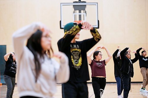 JOHN WOODS / WINNIPEG FREE PRESS
Kaylyn Hindmarch participates in the Outside Looking In hiphop dance class at Southeast Collegiate in Winnipeg Thursday, February 20, 2020. The dance program encourages students to stay in school and graduate. Students can also earn a credit by participating every week.

Reporter: Macintosh