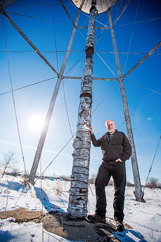 MIKAELA MACKENZIE / WINNIPEG FREE PRESS

Gordon Goldsborough poses for a portrait by the Union Stock Yards abandoned water tower in St. Boniface in Winnipeg on Friday, Feb. 21, 2020. For Doug Speirs story.
Winnipeg Free Press 2019.