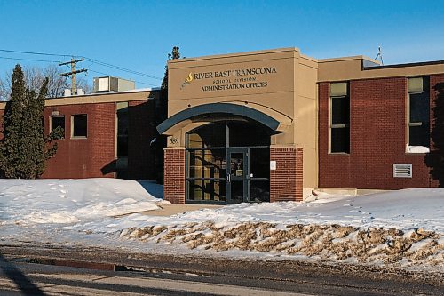 Daniel Crump / Winnipeg Free Press. The River East Transcona School Division Administration Offices at 589 Roch Street. February 22, 2020.