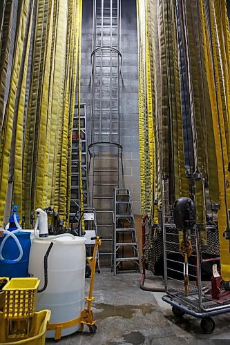 MIKE DEAL / WINNIPEG FREE PRESS
Hoses hang in the drying room at WFPS station one.
200221 - Friday, February 21, 2020.