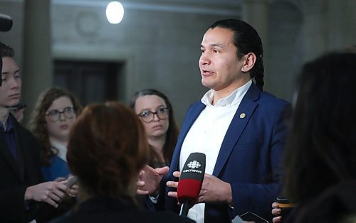 RUTH BONNEVILLE  /  WINNIPEG FREE PRESS 


LOCAL - NDP response to child death report

NDP leader, Wab Kinew, responds to media regarding the release of child death report by the MB Child's Advocate office at the Leg on Thursday. 


Katie May - Reporter

Feb 27th,, 2020
