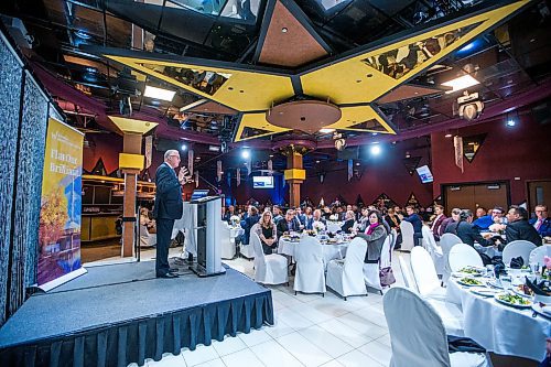 MIKAELA MACKENZIE / WINNIPEG FREE PRESS

Economist Michael Langley speaks at a Winnipeg Metro Region event at the TYC Event Centre in Winnipeg on Thursday, Feb. 27, 2020. For Martin Cash story.
Winnipeg Free Press 2019.