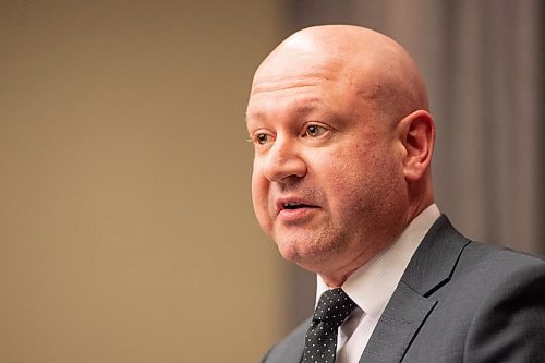 Mike Sudoma / Winnipeg Free Press
Chief Provincial Public Health Officer, Brent Roussin, talks precautions and risks of the Corona virus during a press conference at the Legislative building Thursday afternoon
February 27, 2020