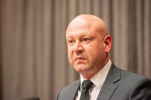 Mike Sudoma / Winnipeg Free Press
Chief Provincial Public Health Officer, Brent Roussin, talks precautions and risks of the Corona virus during a press conference at the Legislative building Thursday afternoon
February 27, 2020