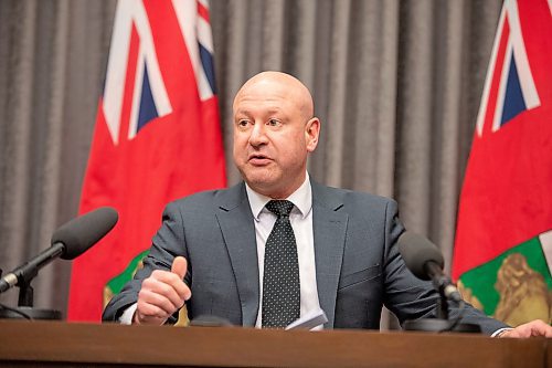 Mike Sudoma / Winnipeg Free Press
Chief Provincial Public Health Officer, Brent Roussin, talks precautions and risks of the Corona virus during a press conference at the Legislative building Thursday afternoon
February 27, 2020