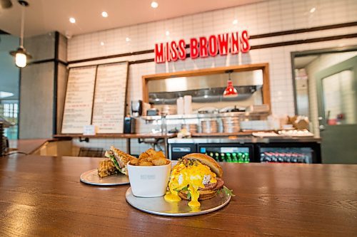 Mike Sudoma / Winnipeg Free Press
An order of Miss Browns Eggs Benedict and Hash browns, served at their new location inside Hargrave Market Thursday afternoon
February 27, 2020