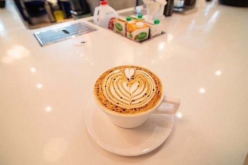 Mike Sudoma / Winnipeg Free Press
A Mocha Latte served up at Foold and Horses new location inside of Hargrave Market Thursday afternoon
February 27, 2020