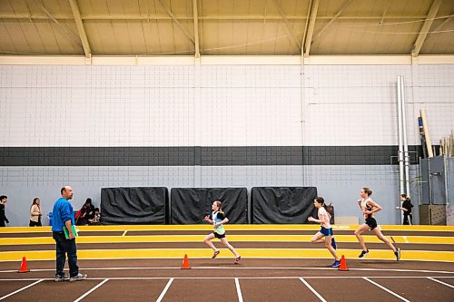 MIKAELA MACKENZIE / WINNIPEG FREE PRESS

Tthe 1200m U14 final race at the 39th Annual Boeing Classic Indoor Track & Field Championships at the Max Bell Centre in Winnipeg on Friday, Feb. 28, 2020. Standup.
Winnipeg Free Press 2019.