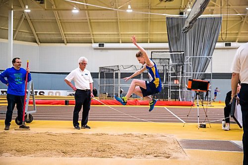 MIKAELA MACKENZIE / WINNIPEG FREE PRESS

Payne Wood, 12, does the long jump at the 39th Annual Boeing Classic Indoor Track & Field Championships at the Max Bell Centre in Winnipeg on Friday, Feb. 28, 2020. Standup.
Winnipeg Free Press 2019.