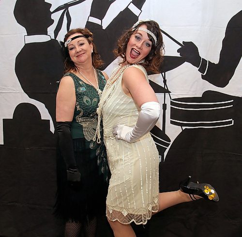 JASON HALSTEAD / WINNIPEG FREE PRESS

From left, Karen Buss (Winnipeg Free Press advertising) and Catharine Beattie (Free Press advertising) get in the flapper spirit at the Alzheimer Society of Manitoba's Roaring Twenties gala in the Cityview Ballroom at the RBC Convention Centre Winnipeg on Feb. 13, 2020. (See Social Page)