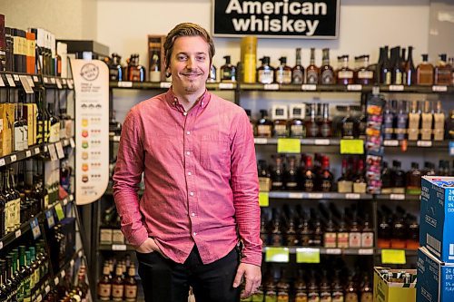 MIKAELA MACKENZIE / WINNIPEG FREE PRESS

Aaron Albas poses for a portrait in the whiskey section of the Grant Park Liquor Mart in Winnipeg on Monday, March 2, 2020. For Ben Sigurdson story.
Winnipeg Free Press 2019.