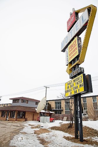 MIKE DEAL / WINNIPEG FREE PRESS
The Capri Motel at 1819 Pembina Hwy.
200302 - Monday, March 02, 2020.