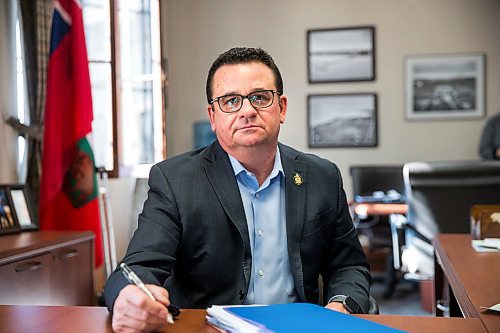 MIKAELA MACKENZIE / WINNIPEG FREE PRESS

Crown services minister Jeff Wharton poses for a portrait in this office at the Manitoba Legislative Building in Winnipeg on Tuesday, March 3, 2020. For Larry Kusch story.
Winnipeg Free Press 2019.