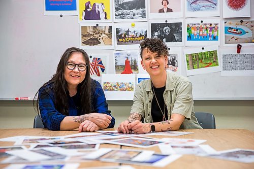 MIKAELA MACKENZIE / WINNIPEG FREE PRESS

Artist Lita Fontaine (left) and art teacher Barb Bottle pose for a photo at Margaret Park School with the MAWA art cards, which are created by Indigenous women artists and include a teaching guide to assist educators in talking about racism, the environment and Indigenous/settler relationships, in Winnipeg on Tuesday, March 3, 2020. For Eva Wasney story.
Winnipeg Free Press 2019.