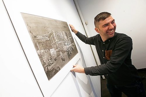 JOHN WOODS / WINNIPEG FREE PRESS
Kevin Fawley, artist of The Remix City, will be showing his work at Warehouse Artworks as part of First Fridays in Winnipeg Tuesday, March 3, 2020.

Reporter: koncan