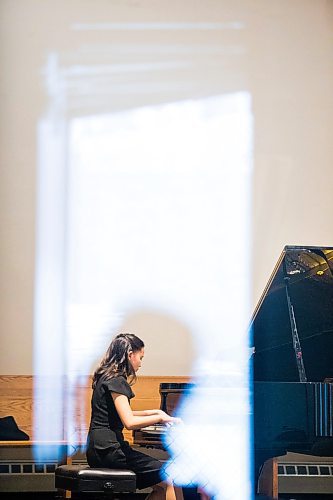 MIKAELA MACKENZIE / WINNIPEG FREE PRESS

Mabel Harrington plays sonata (op.20, no.1, 1st mvmt) by Friedrich Kuhlau on the piano as part of the Winnipeg Music Festival at the Sterling Mennonite Fellowship in Winnipeg on Wednesday, March 4, 2020. 
Winnipeg Free Press 2019.